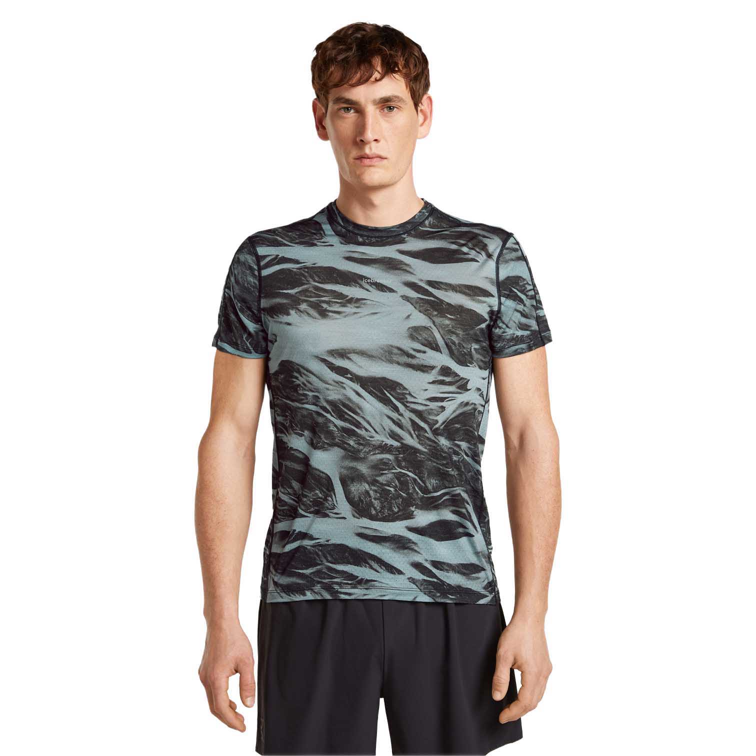 Icebreaker M Merino Blend 125 Cool-Lite Speed SS Tee Motion AOP